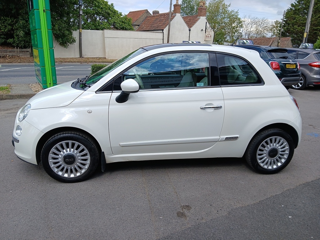 Fiat 500 Lounge White #3