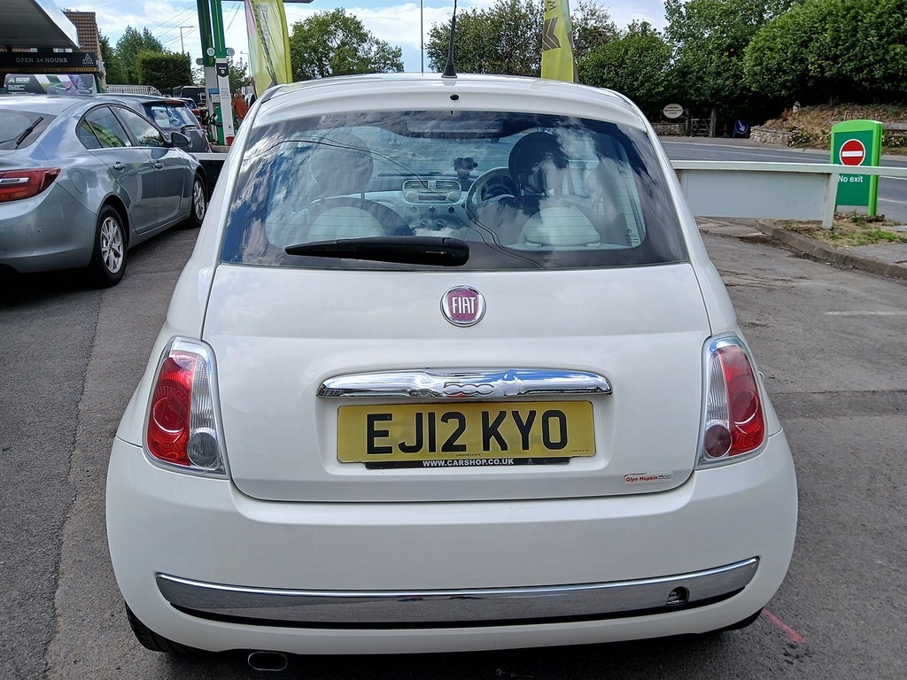Fiat 500 Lounge White #5