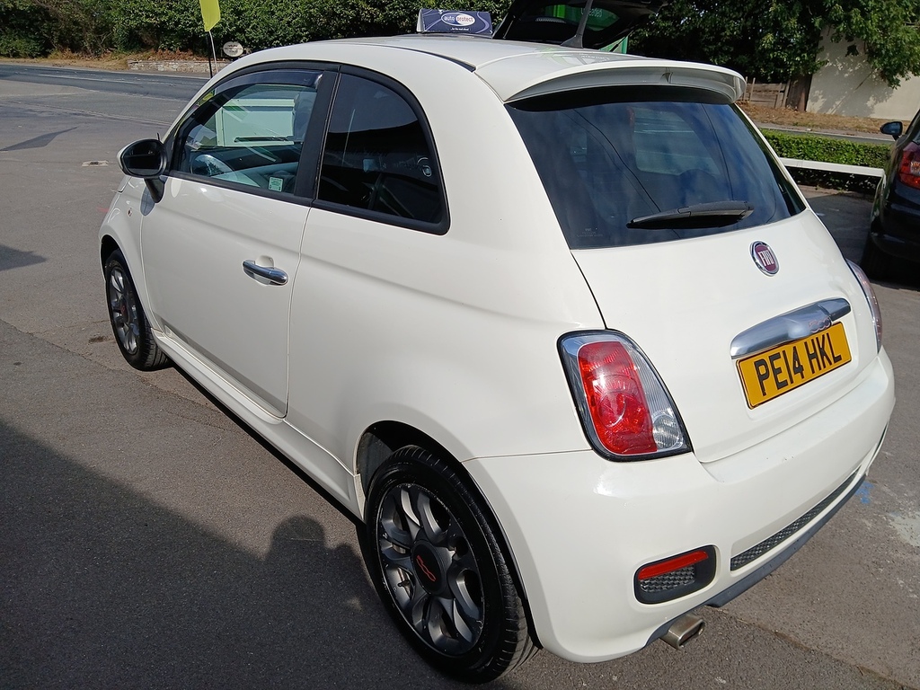 Fiat 500 S White #5