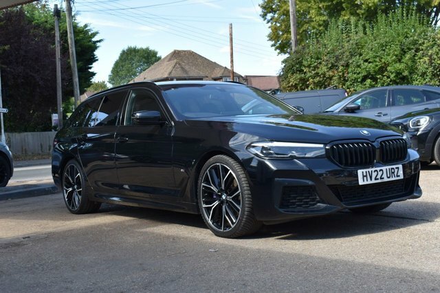 BMW 5 Series 2.0 520D Mht M Sport Touring Hybrid Ste Black