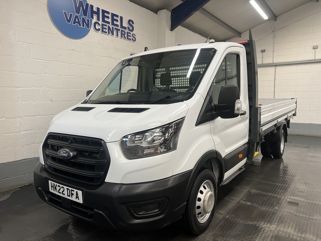 Ford Transit Custom 2.0 350 Ecoblue Hd Leader Dropside Manu HK22DFA White