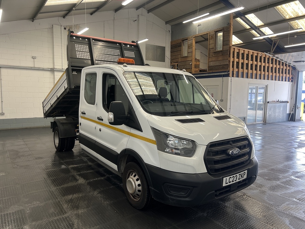 Ford Transit Custom 350 Ecoblue Leader 2.0 Tipper LC23ZKP White #2