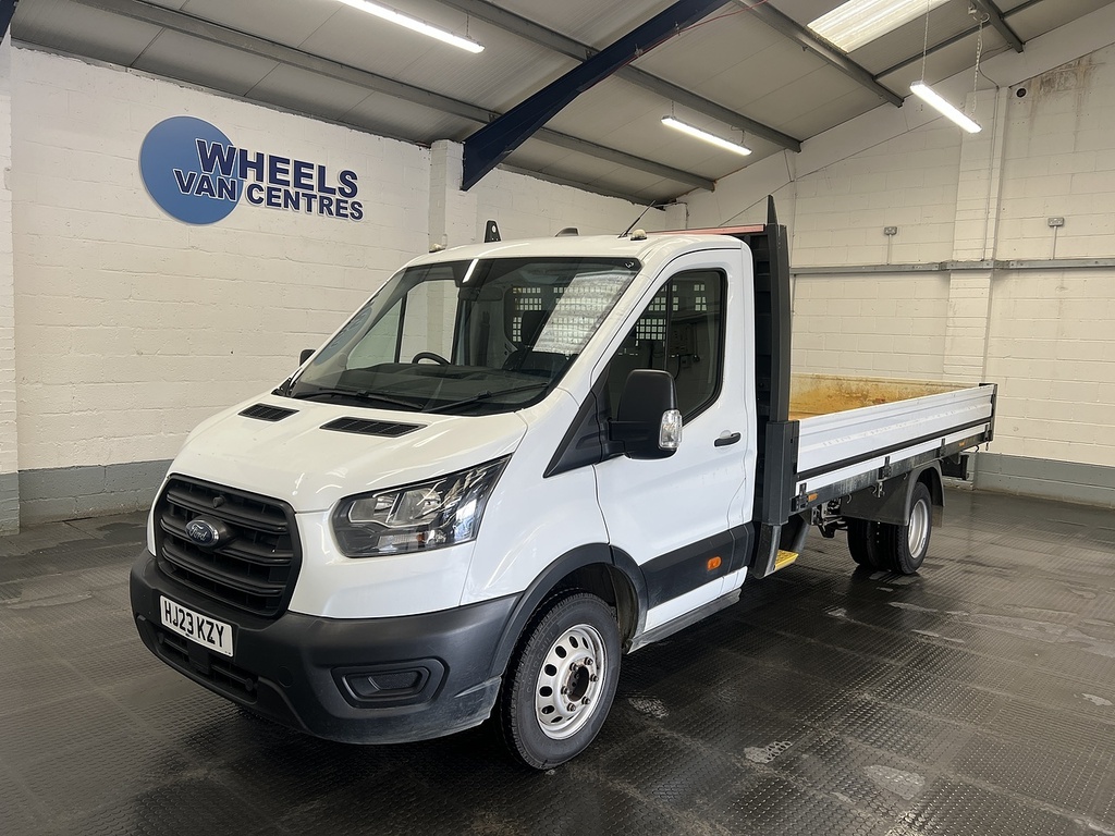 Ford Transit Custom 350 Ecoblue Leader 2.0 Dropside White