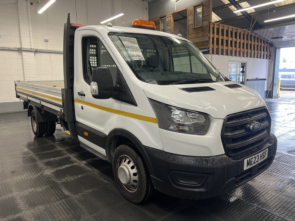 Ford Transit Custom 350 Ecoblue Leader 2.0 Dropside ME23HSF White #3