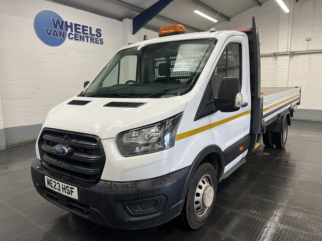 Ford Transit Custom 350 Ecoblue Leader 2.0 Dropside White