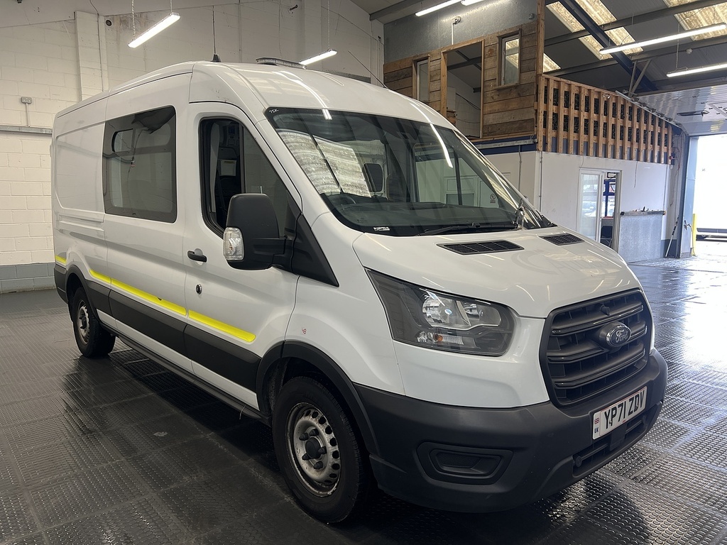 Ford Transit Custom 2.0 350 Ecoblue Leader Panel Van YP71ZDV White #4