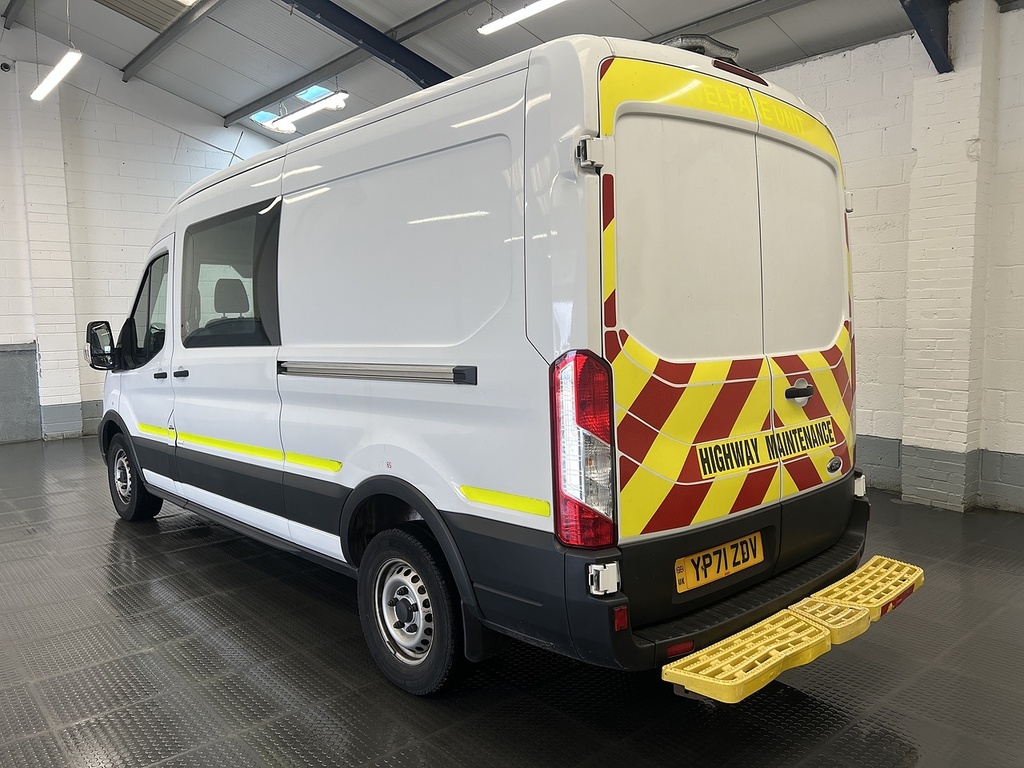 Ford Transit Custom 2.0 350 Ecoblue Leader Panel Van YP71ZDV White #2
