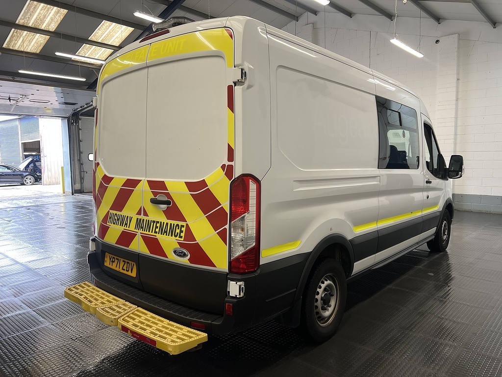 Ford Transit Custom 2.0 350 Ecoblue Leader Panel Van YP71ZDV White #3