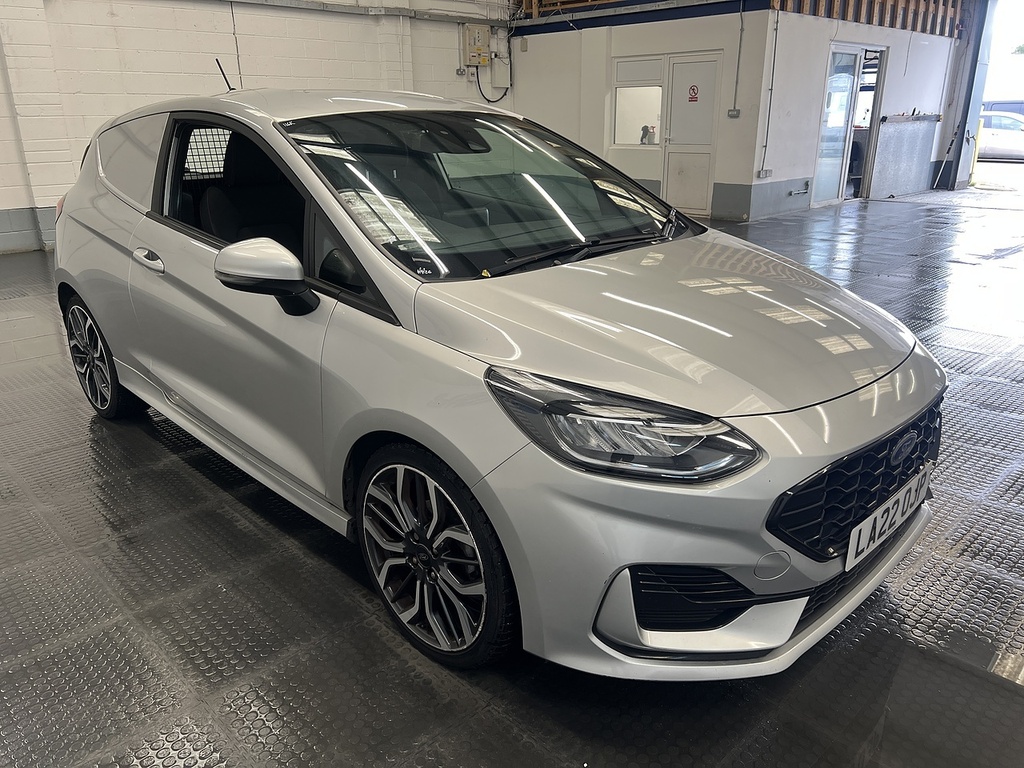Ford Fiesta 1.0T Ecoboost Mhev Sport Car Derived Van Petro Silver #4