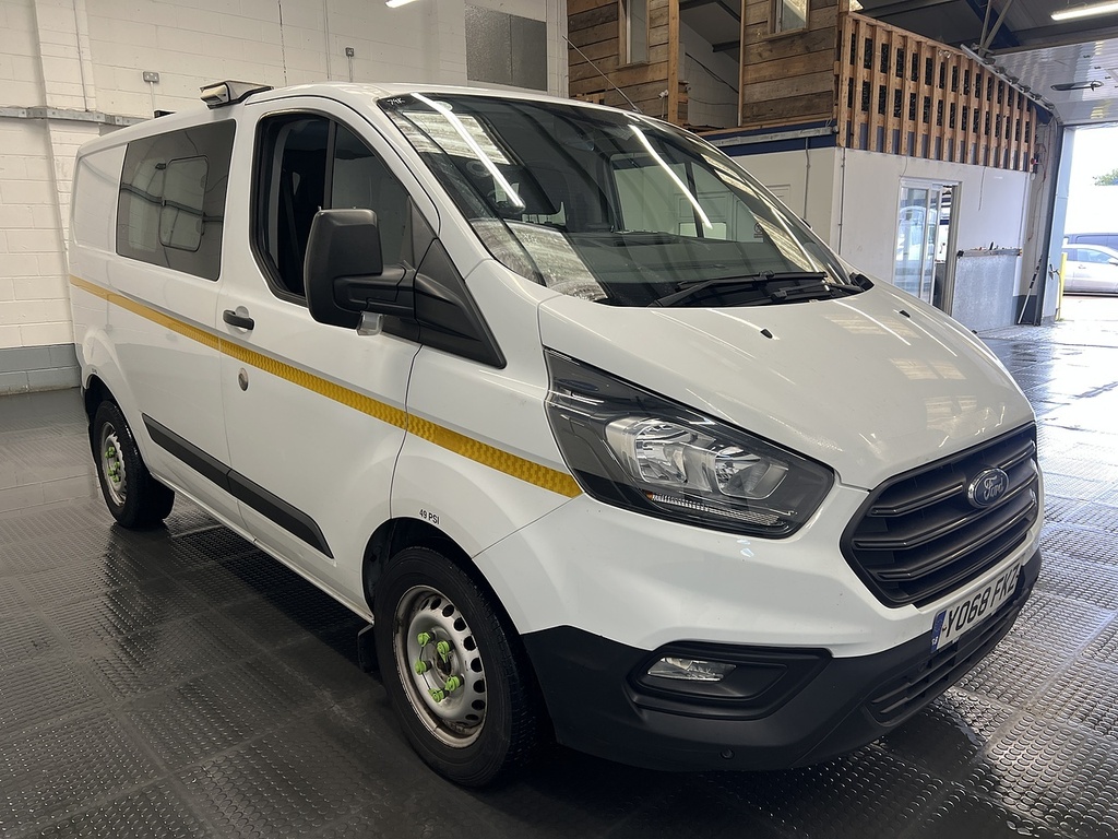 Ford Transit Custom 2.0 320 Ecoblue Crew Van Double Cab Man White #4