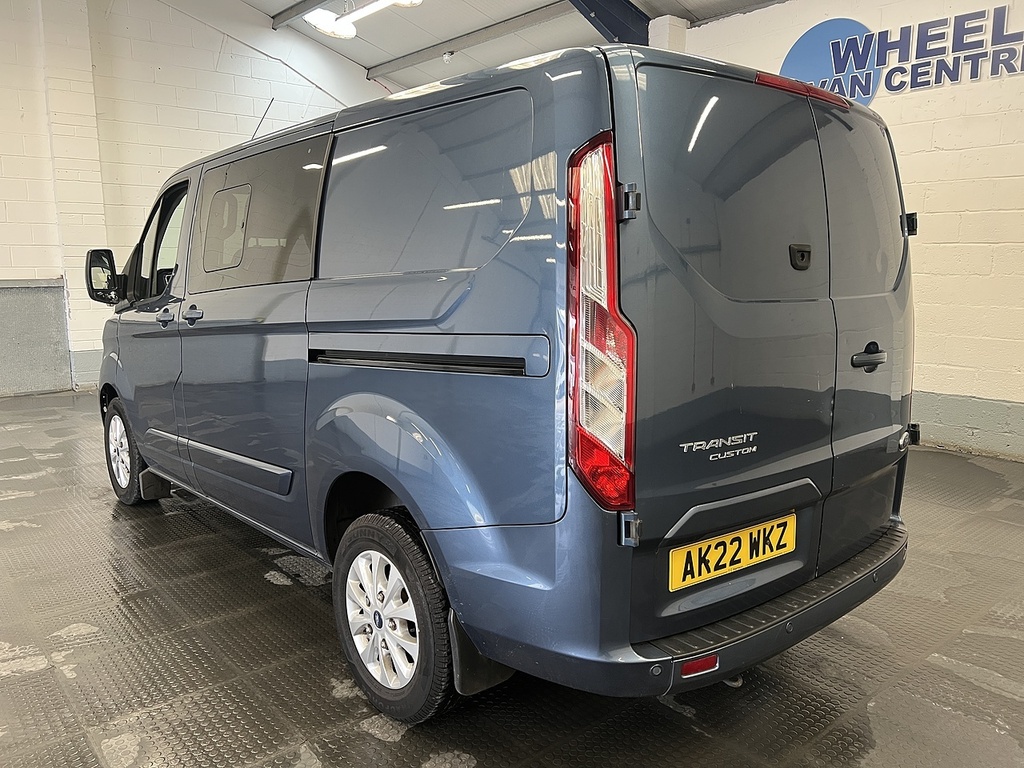 Ford Transit Custom 2.0 320 Ecoblue Limited Crew Van Double Cab Di Blue #2