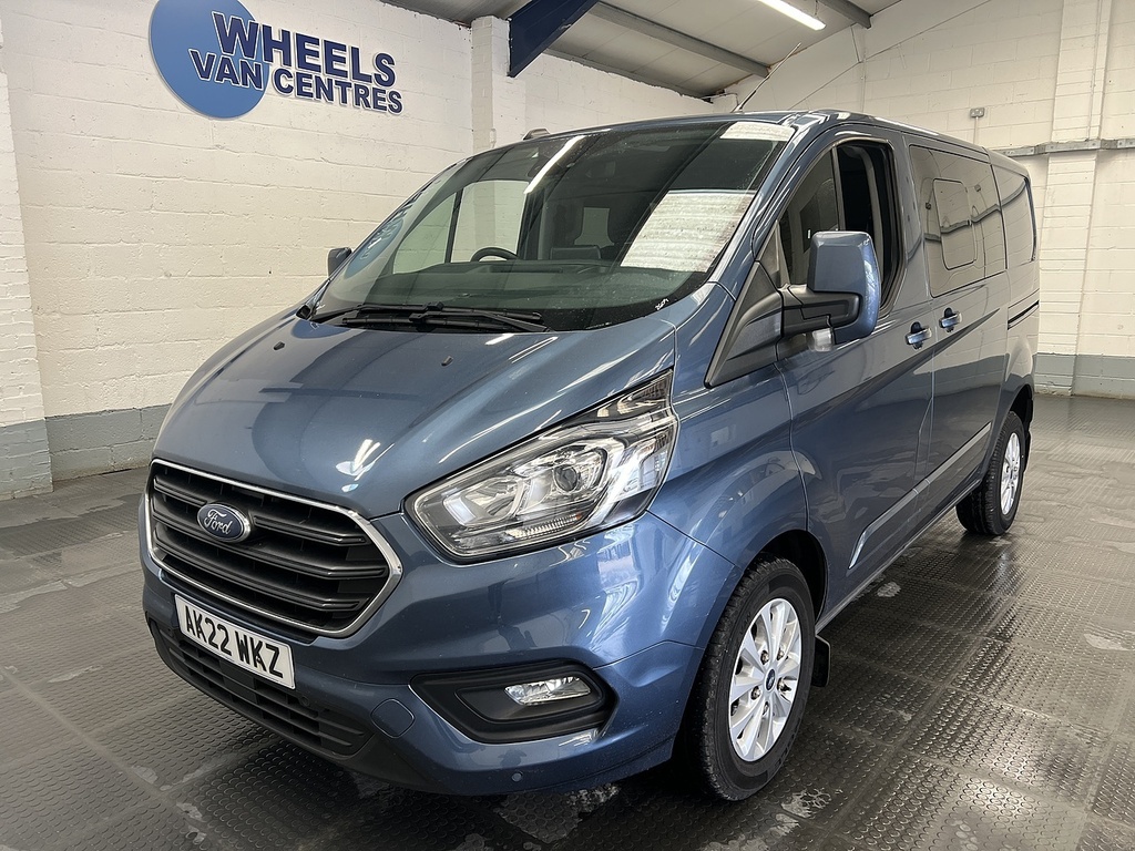 Ford Transit Custom 2.0 320 Ecoblue Limited Crew Van Double Cab Di Blue