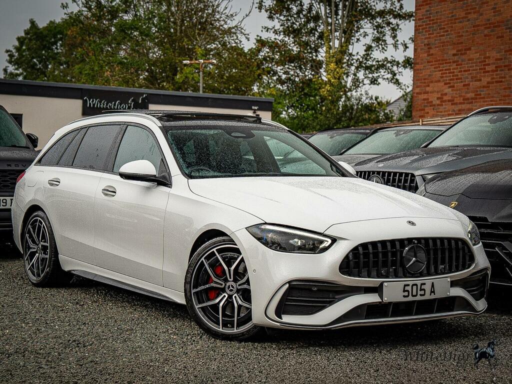 Mercedes-Benz C Class Estate 2.0 C300dh Mhev Amg Line Premium Plus G-t White