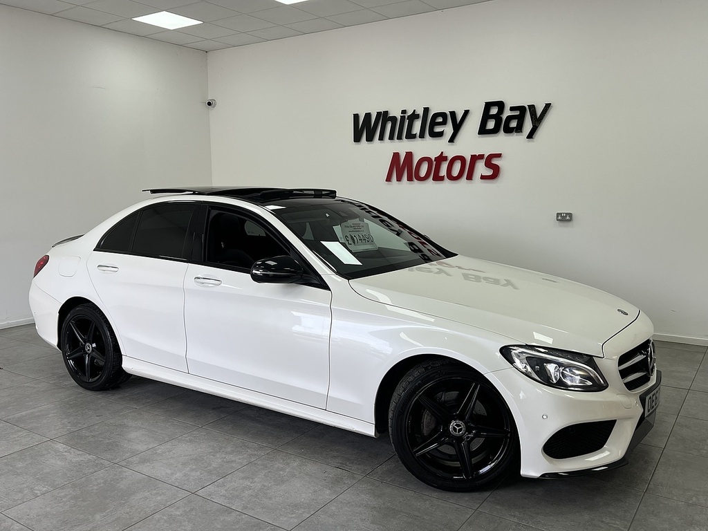 Mercedes-Benz C Class C220d Amg Line White