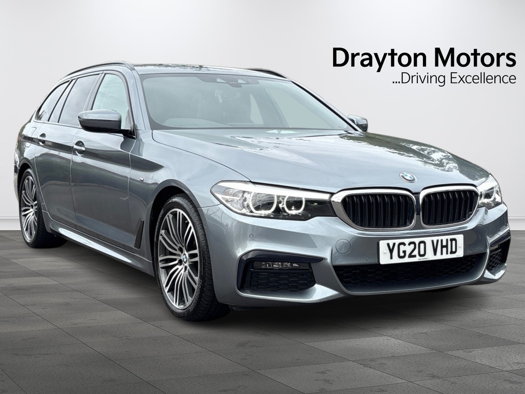 BMW 5 Series 2.0 520D Mht M Sport Touring Hybrid Aut Blue