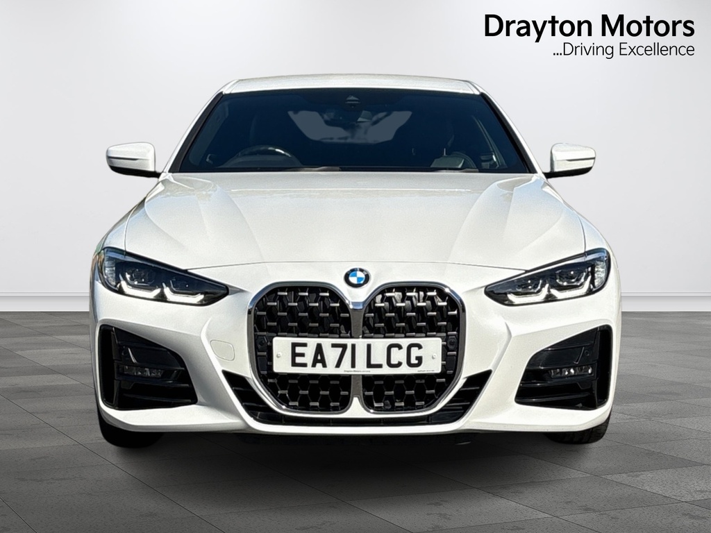 BMW 4 Series Gran Coupe 2.0 420D Mht M Sport Coupe Hybrid White #3