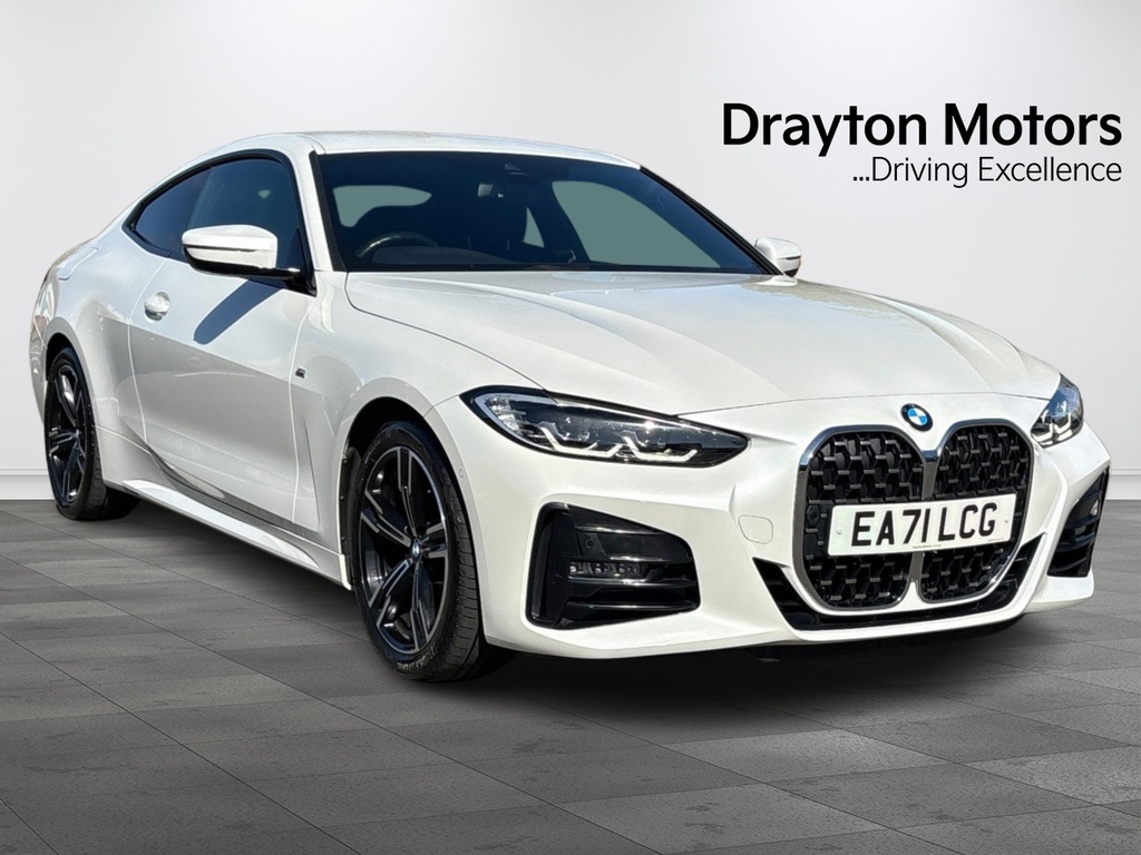 BMW 4 Series Gran Coupe 2.0 420D Mht M Sport Coupe Hybrid White