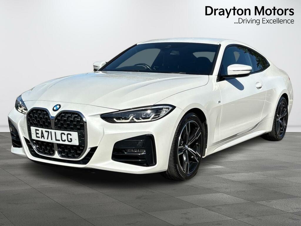 BMW 4 Series Gran Coupe 2.0 420D Mht M Sport Coupe Hybrid White #4