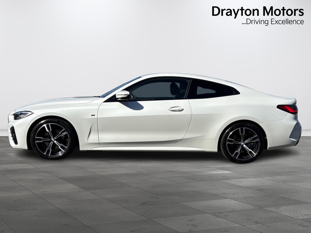 BMW 4 Series Gran Coupe 2.0 420D Mht M Sport Coupe Hybrid White #5