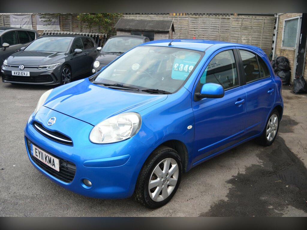 Nissan Micra 1.2 12V Acenta Hatchback Euro 5 Blue #4