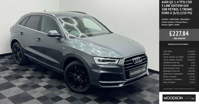 Audi Q3 2018 1.4 Tfsi Cod S Line Edition Suv S AV18HBN Grey #3