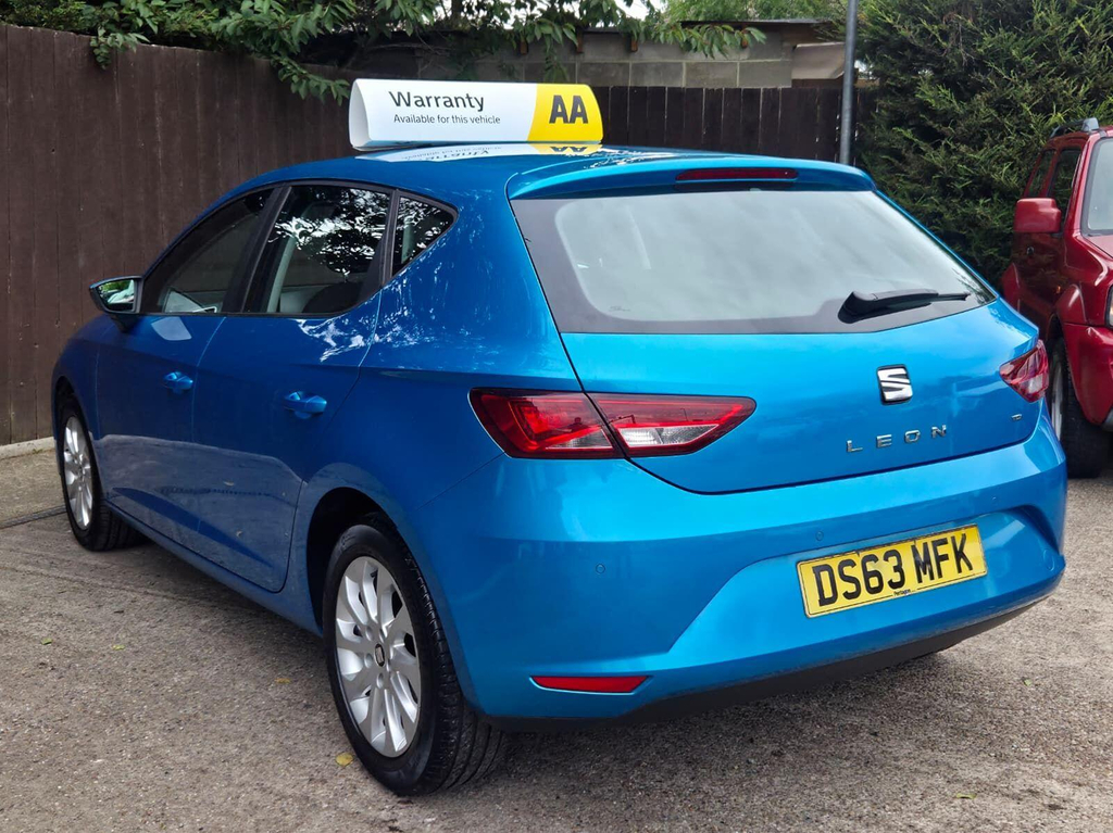Seat Leon 1.6 Tdi Cr Se Euro 5 Ss Blue #4
