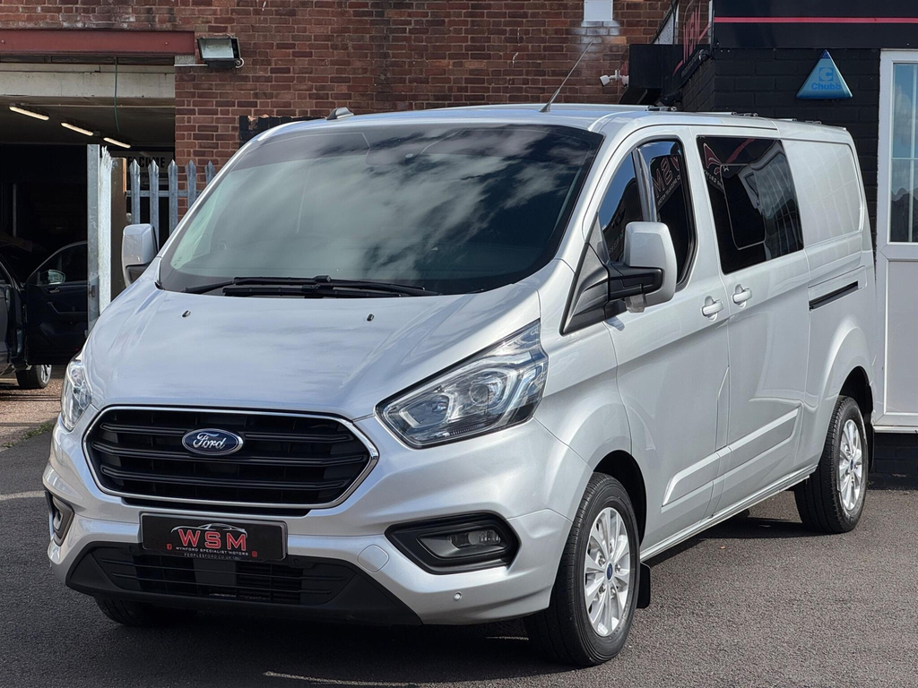 Ford Transit Custom 2.0 320 Ecoblue Limited Crew Van L2 H1 Euro 6 Silver #3