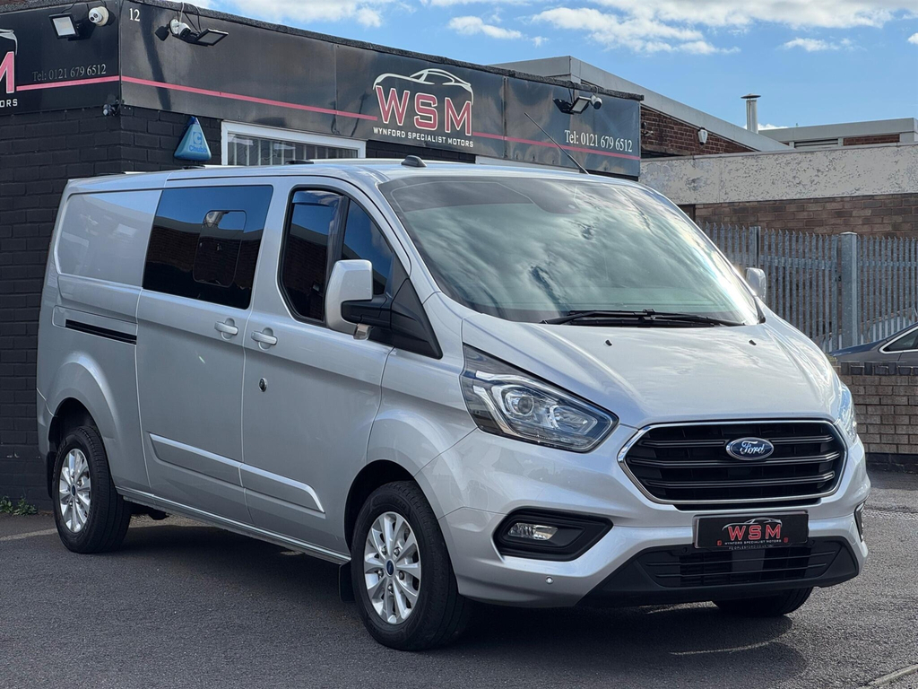 Ford Transit Custom 2.0 320 Ecoblue Limited Crew Van L2 H1 Euro 6 Silver