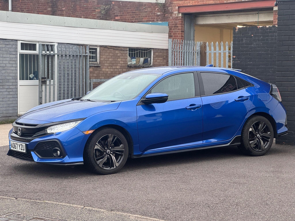 Honda Civic 1.5 Vtec Turbo Sport Euro 6 Ss Blue #4
