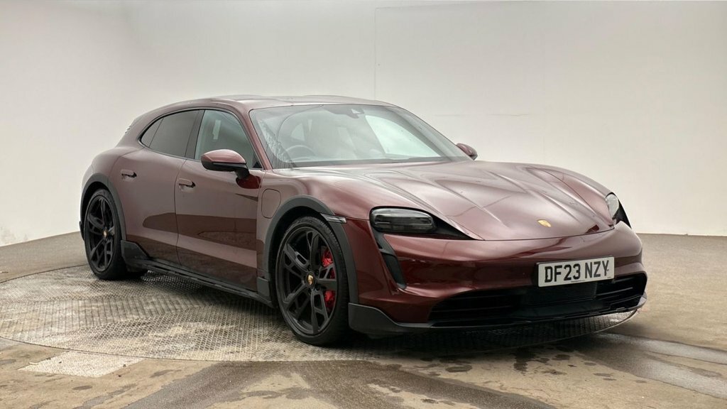Porsche Taycan Estate Red