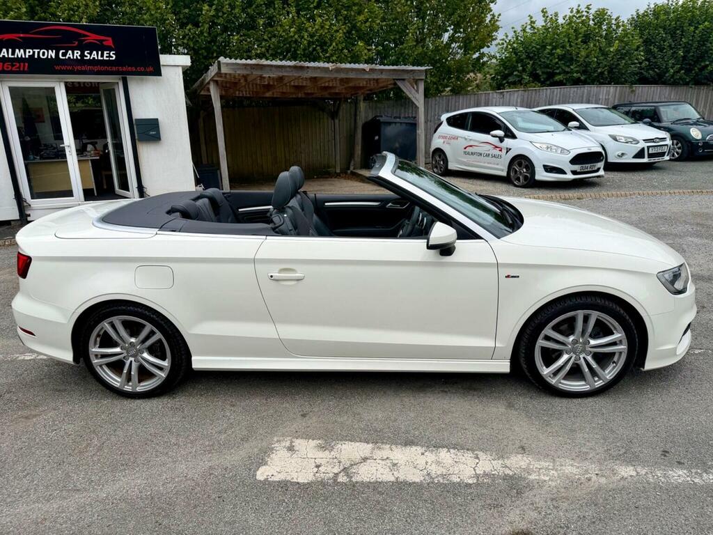 Audi A3 Cabriolet 2.0 Tdi S Line Euro 6 Ss 2014 White #4