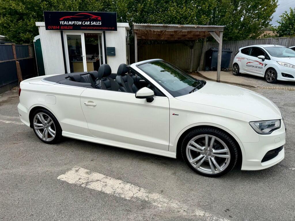 Audi A3 Cabriolet 2.0 Tdi S Line Euro 6 Ss 2014 White #3