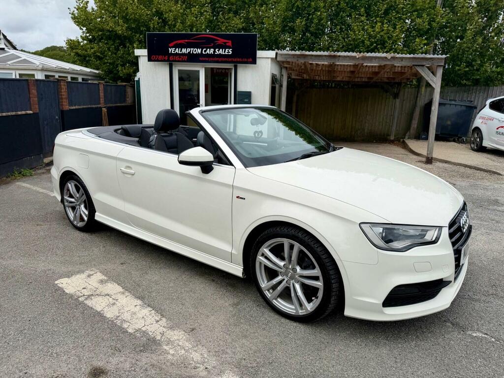 Audi A3 Cabriolet 2.0 Tdi S Line Euro 6 Ss 2014 White #2