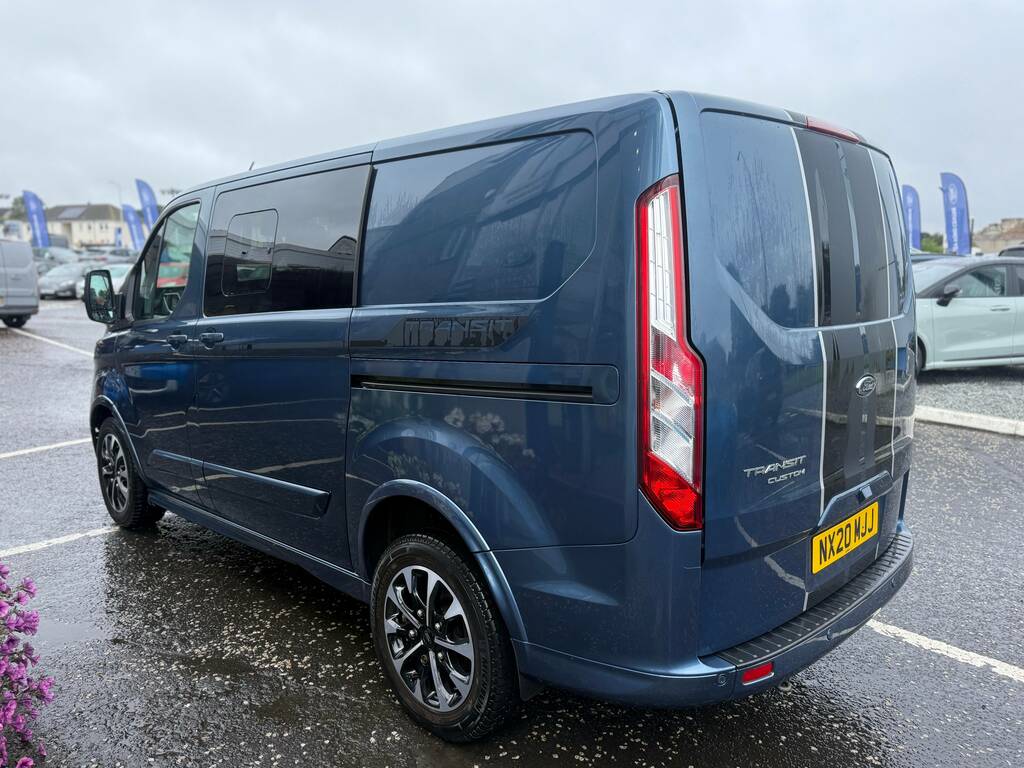 Ford Transit Custom 320 2.0 Ecoblue 185Ps L1 Dcab Sport NX20MJJ Blue #2