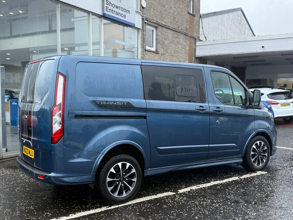 Ford Transit Custom 320 2.0 Ecoblue 185Ps L1 Dcab Sport NX20MJJ Blue #6