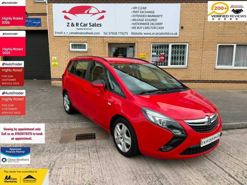 Vauxhall Zafira Exclusiv Cdti Red