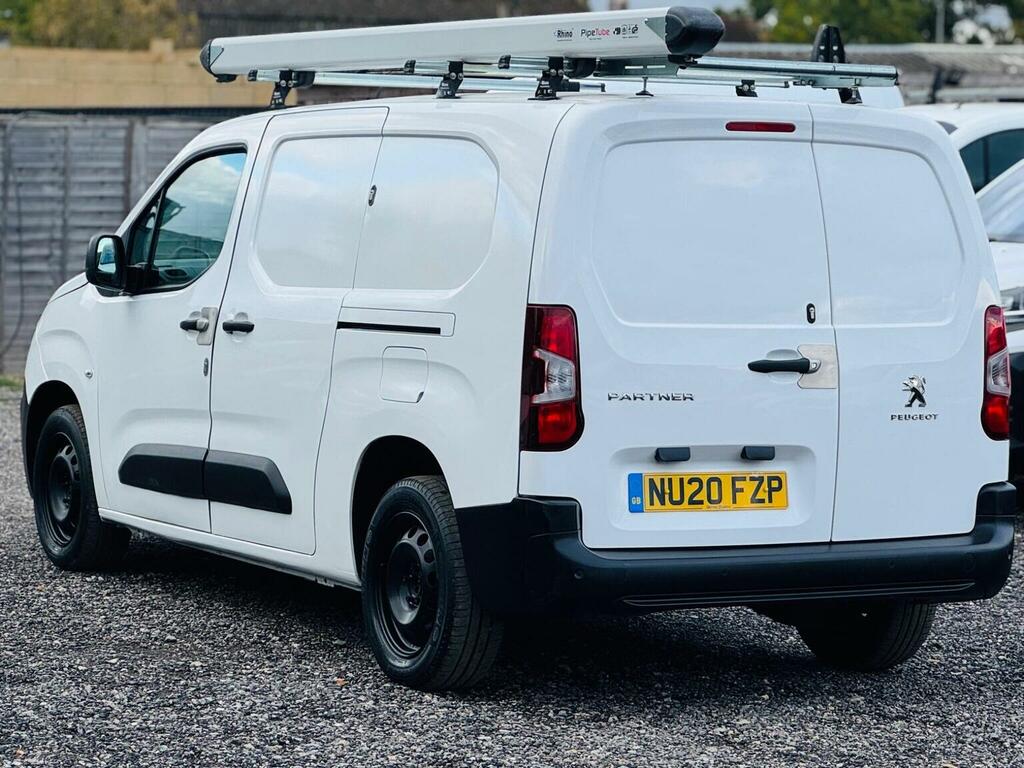 Peugeot Partner Panel Van 1.5 Bluehdi 950 Professional Long Panel White #4