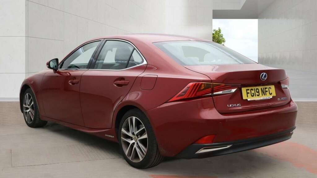 Lexus IS 2.5 300H Saloon Hybrid E-cvt Euro 6 S FG19NFC Red #3