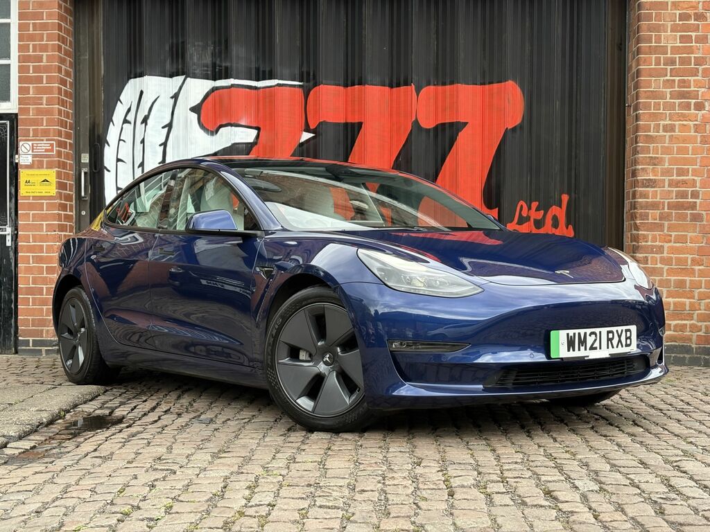 Tesla Model 3 2021 Dual Motor Long Range Saloon A WM21RXB Blue #5