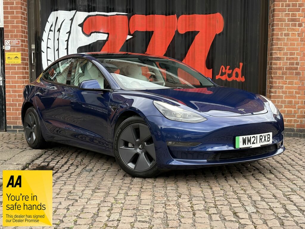 Tesla Model 3 2021 Dual Motor Long Range Saloon A Blue
