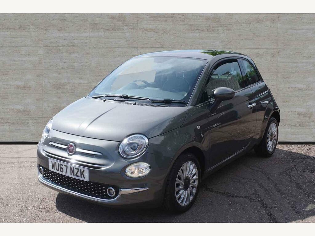 Fiat 500 1.2 Lounge Euro 6 S S Hatchback WU67NZK Grey #3