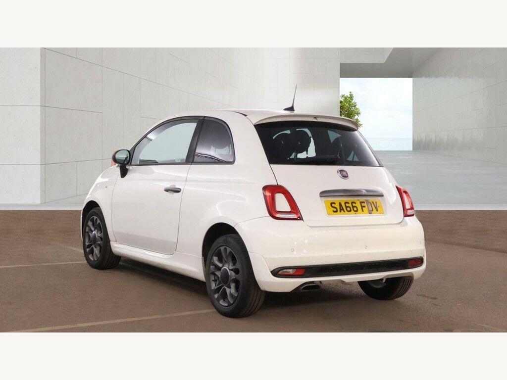 Fiat 500 1.2 S Euro 6 S S Hatchback SA66FOV White #3