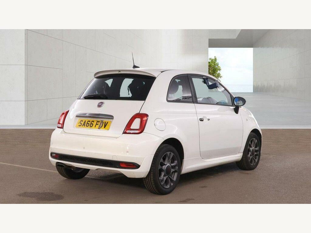 Fiat 500 1.2 S Euro 6 S S Hatchback SA66FOV White #4