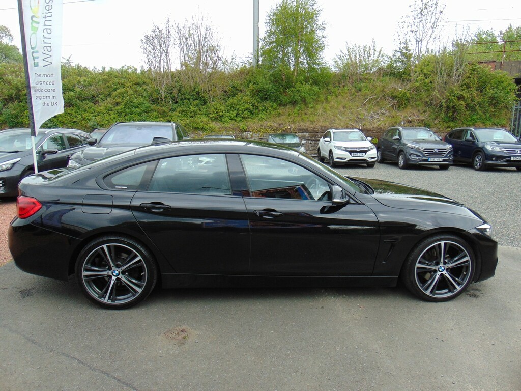 BMW 4 Series Gran Coupe Hatchback 2.0 420D Sport Gran Coupe Mot March 20 BT67ZKR Black #3