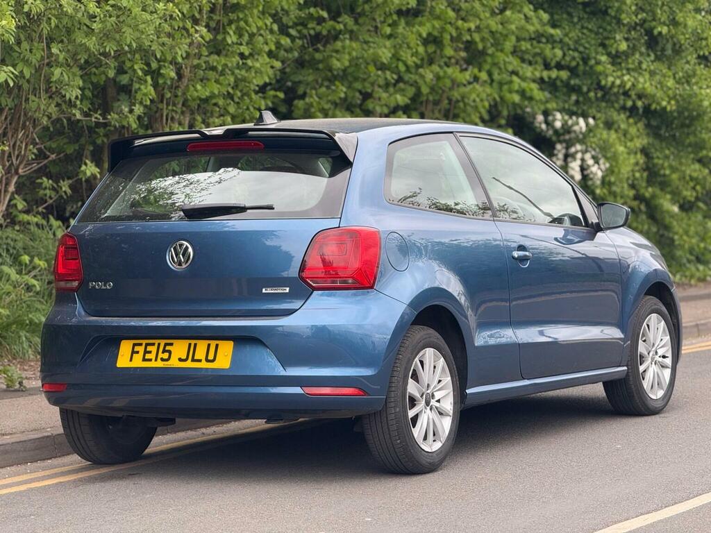 Volkswagen Polo Hatchback 1.0 Bluemotion Tech Se Euro 6 Ss FE15JLU Blue #4