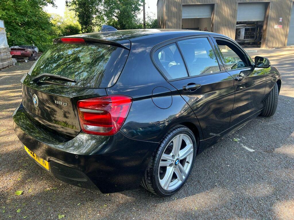 BMW 1 Series Hatchback 2.0 116D M Sport Euro 5 Ss 2012 YG62NPK Black #3