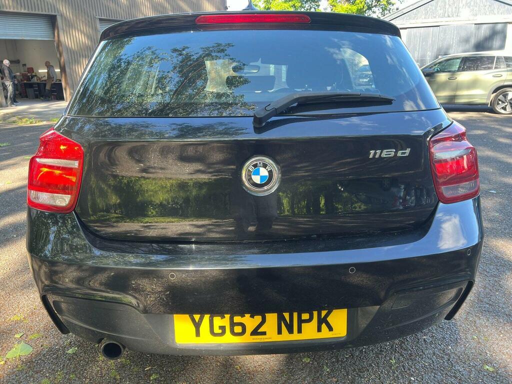 BMW 1 Series Hatchback 2.0 116D M Sport Euro 5 Ss 2012 YG62NPK Black #4