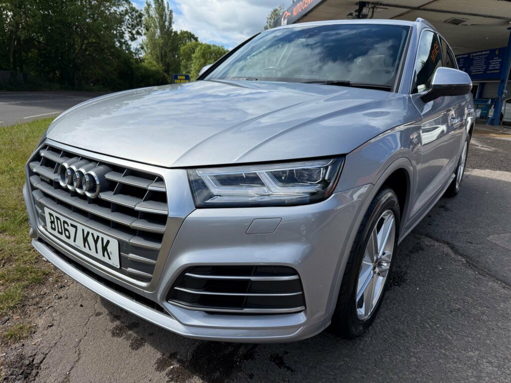 Audi Q5 2.0 Tdi S Line S Tronic Quattro Euro 6 Ss BD67KYK Silver #3