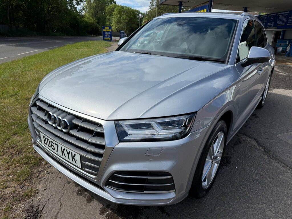 Audi Q5 2.0 Tdi S Line S Tronic Quattro Euro 6 Ss BD67KYK Silver #5