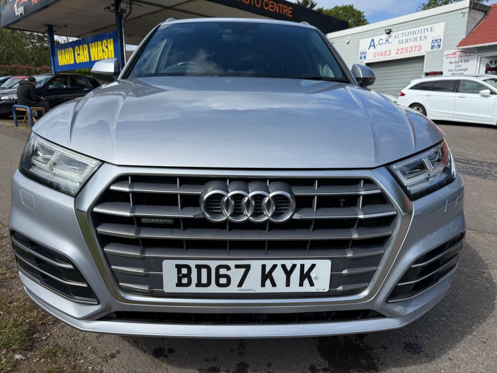 Audi Q5 2.0 Tdi S Line S Tronic Quattro Euro 6 Ss BD67KYK Silver #2